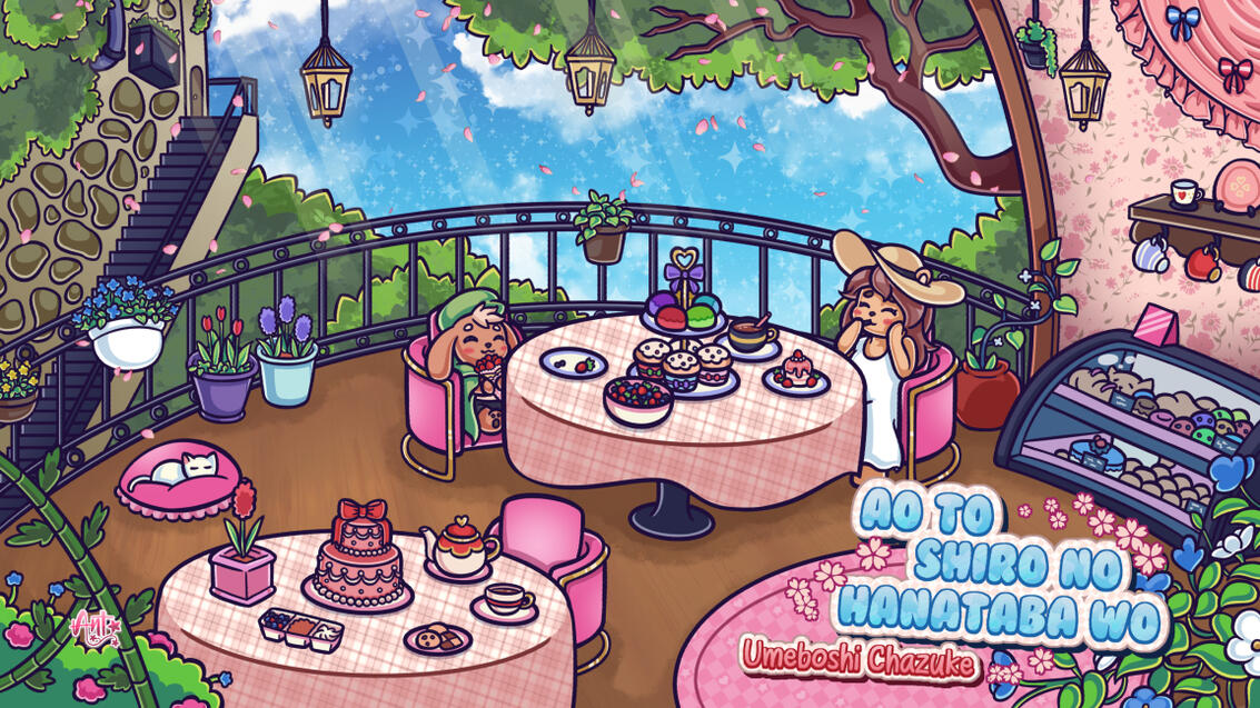 Ao to Shiro no Hanataba wo - Umeboshi Chazuke
